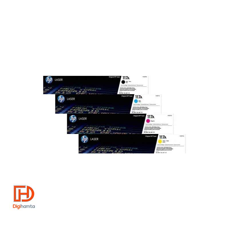 کارتریج تونر لیزری رنگی اچ پی HP 117A 4 Color Toner Cartridges