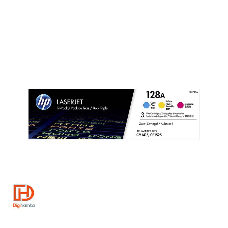کارتریج تونر لیزری رنگی اچ پی HP 128A 4 Color Toner Cartridges