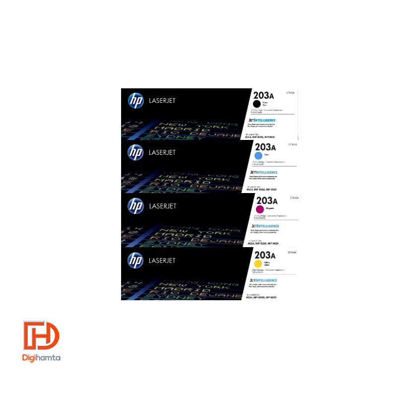 کارتریج تونر لیزری رنگی اچ پی HP 203A 4 Color Toner Cartridges
