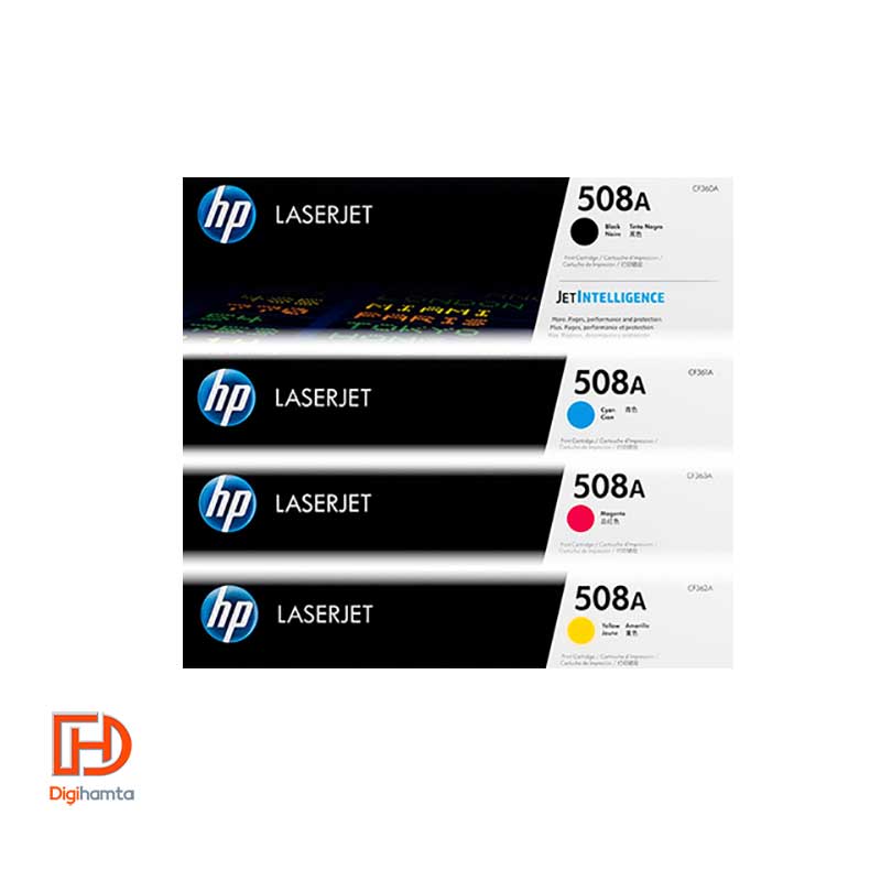 کارتریج تونر لیزری رنگی اچ پی HP 508A 4 Color Toner Cartridges